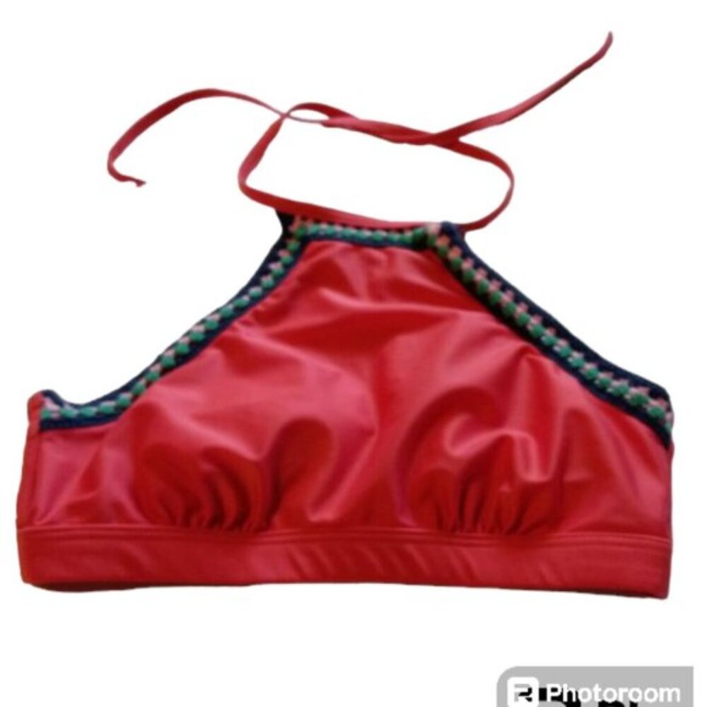 Seekers Australia bikini halter top orange sz 8